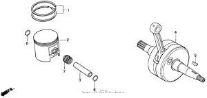 CR500R Коленвал