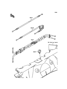 ZX1400 Тросы управления