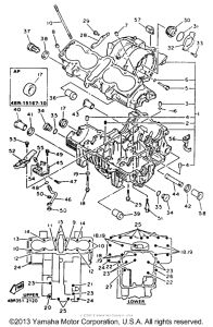 XJ600SDC Картер двигателя