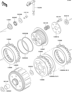 KLX300R Сцепление