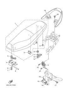 T135FI Сиденье