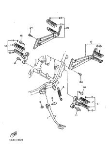 SRX600 Soporte . apoyapie
