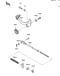 KL600 Педаль тормоза