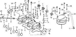 CB550 Крышка головки цилиндров