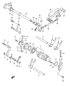 RGV250 Переключение передач
