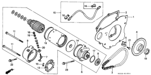 CM125C Стартерный мотор