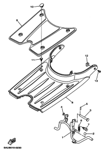 YJ50R YJ50RAR Support & repose pied