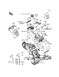 ZG1400 Топливный бак