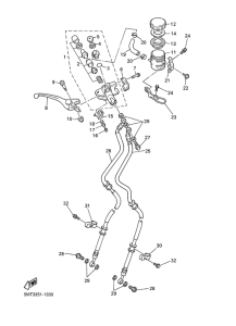 YZF-R6 Главный тормозной цилиндр