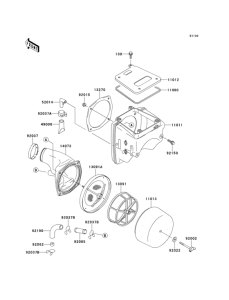 KLX300R Воздушный фильтр