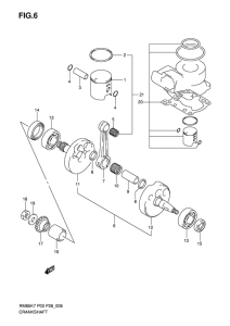 RM85 Вал коленчатый