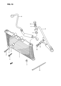 GSX1100 Масляный радиатор