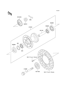  Переднее колесо