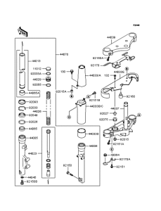 VN400 Передняя вилка
