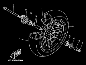 CW50 Переднее колесо