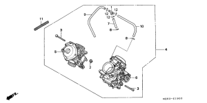 NTV650 Carburetor assy