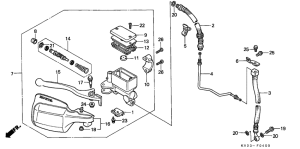 XLX350 Fr. brake master cylinder
