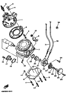 TDR125 Цилиндр