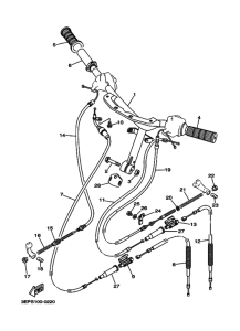 SH50 SH50M Рулевой рычаг и кабель