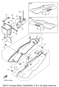 FZR600RHC Боковые обтекатели