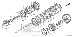 GL1800 Сцепление