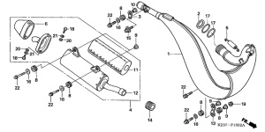 CR250R Глушитель