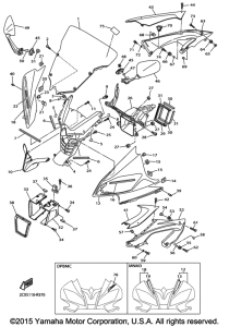 YZF-R6 Обтекатель 1