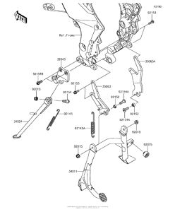 KLZ1000 Подножка