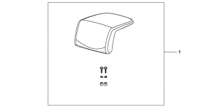 XL1000V (ABS) Top box pillion pad