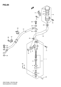 GSX-R1000 Задний тормозной цилиндр