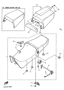 FZR10000 Сиденье