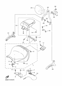 XVS1300CT Сиденье