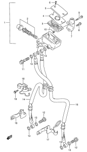 GSF400 Передний тормозной цилиндр