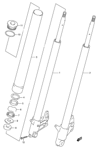 VZ800 Передняя вилка