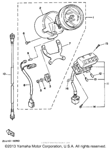 XV250 Приборы