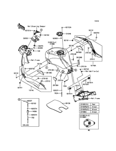 ZX600 Топливный бак