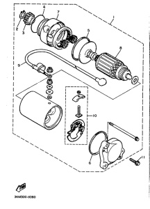 XJ600H (53KW) Стартер