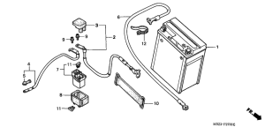 CB600F21 Аккумулятор