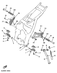 XTZ750 Soporte . apoyapie