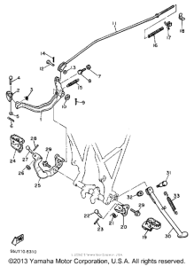 TT600S Подножки