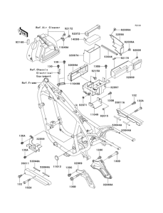 EN500 Рама ,крепежные детали