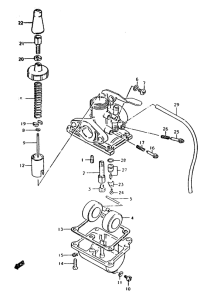 ZR50 Carburetor assy