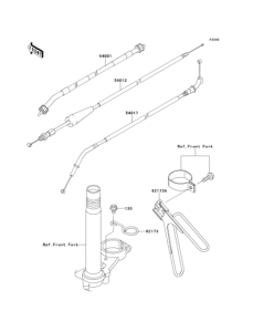 KL110 Тросы управления
