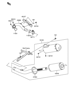 RM-Z250 Muffler comp