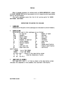 GSX-R750 Catalog preface