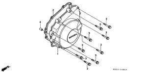 CB600F21 Крышка генератора