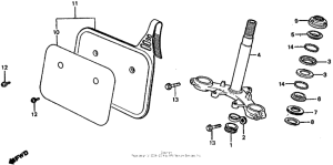 CR60R Steering stem 83