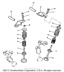 XV750B Клапана