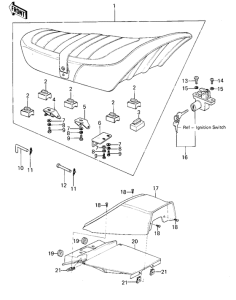 KZ400 Seat / seat cover