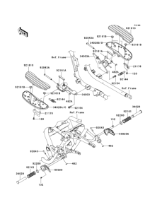 VN1700 Подножки